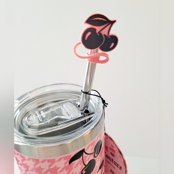 Juicy Couture Pink Cherry Stainless Steel Tumbler - Picture 2 of 3